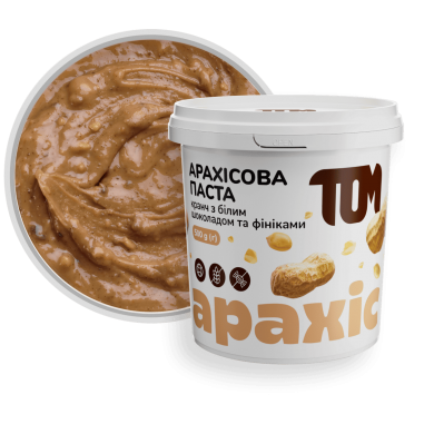 Crunchy Peanut Butter with Dates & White Chocolate