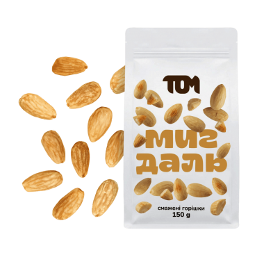 Roasted blanched almonds