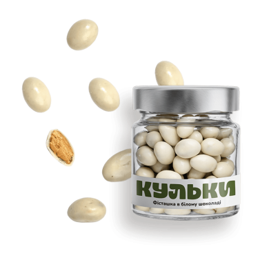 Pistachio in white chocolate