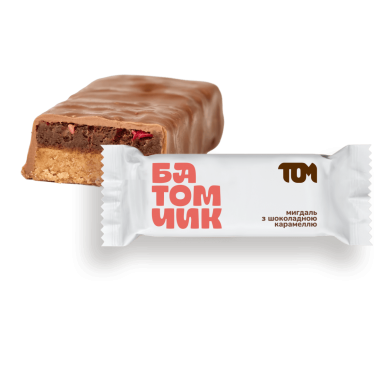 Almond with chocolate caramel bar