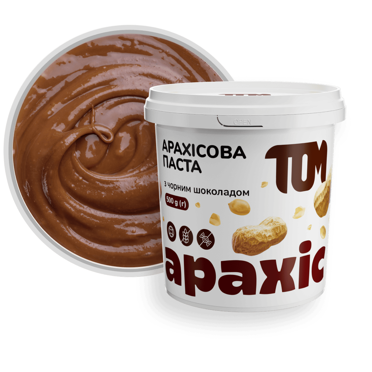 Арахісова паста з чорним шоколадом