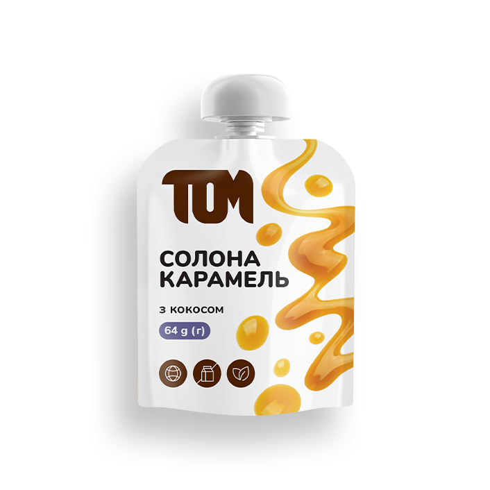 Карамель солона з кокосом 64/дой-пак – купити, 60 грн в інтернет