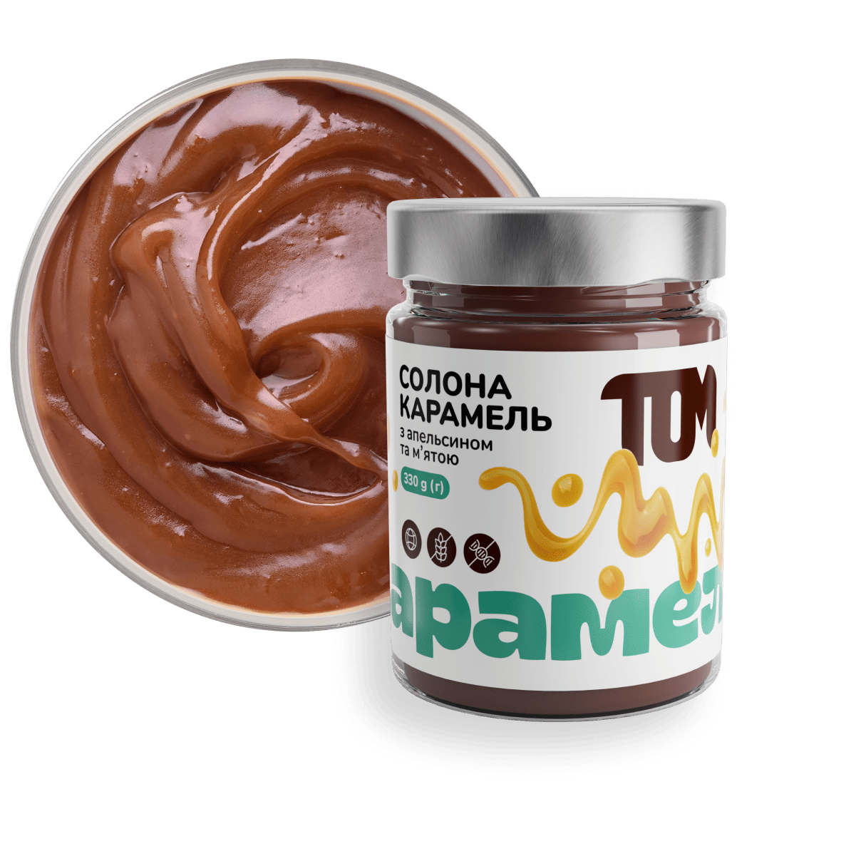 Salted Caramel with Orange & Mint