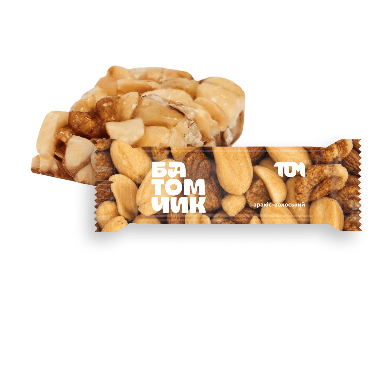 Peanut-walnut bar